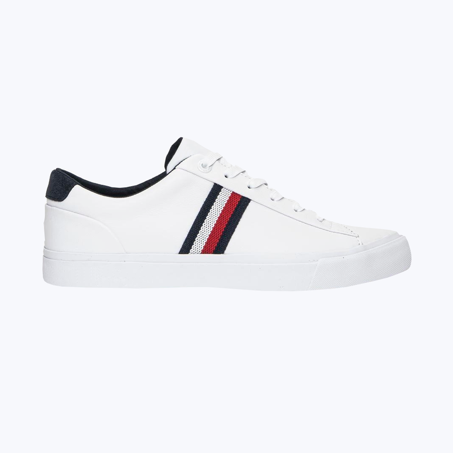White leather sneakers