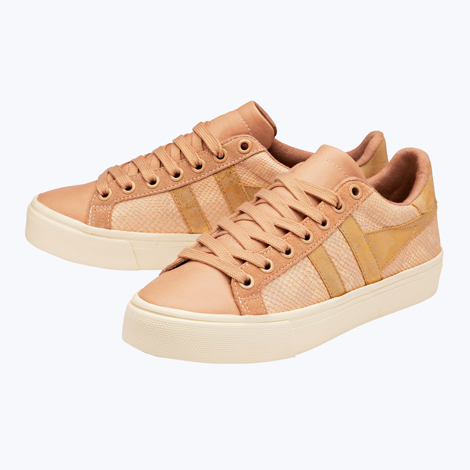 Snakeskin effect sneakers