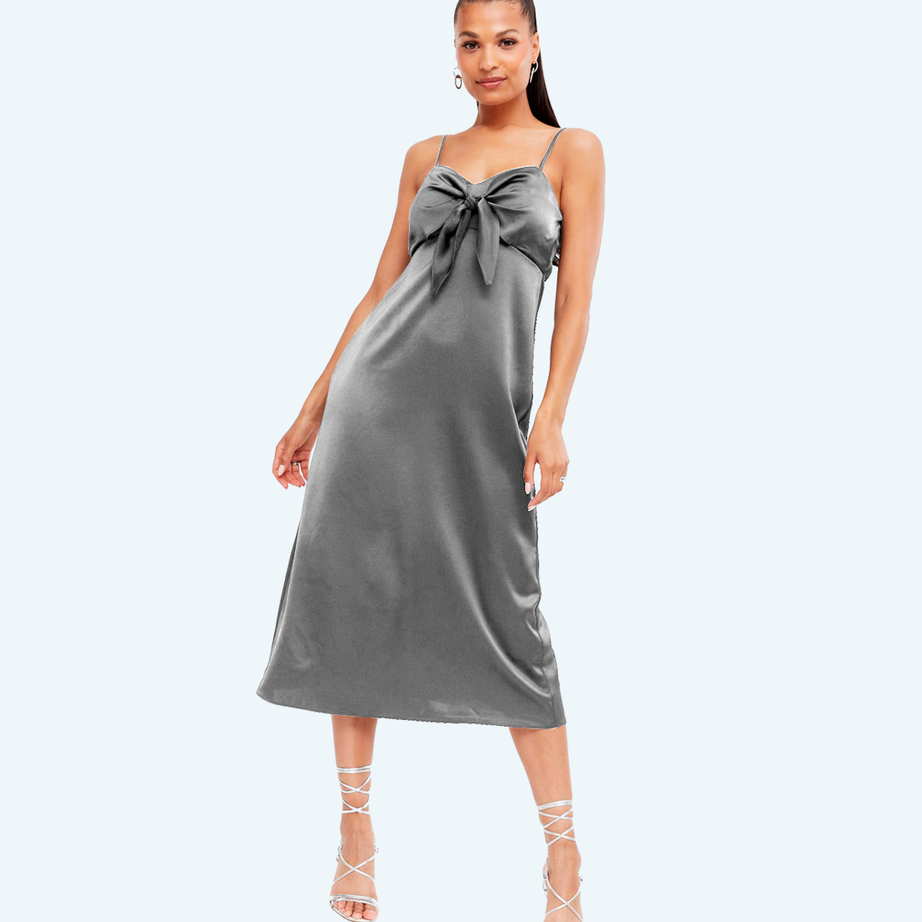 Slim dress linen style