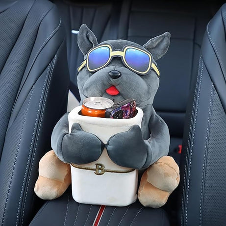 Multifunctional Car Trash Can And Storage & Tissue Box Holder