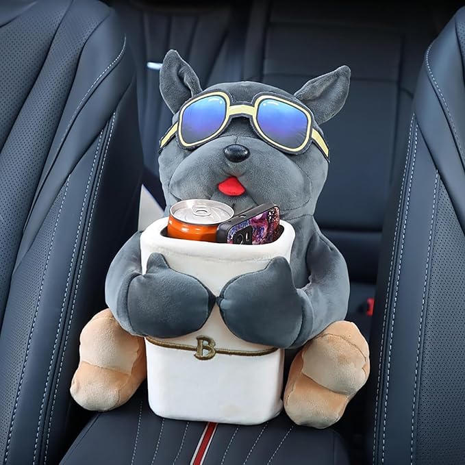 Multifunctional Car Trash Can And Storage & Tissue Box Holder