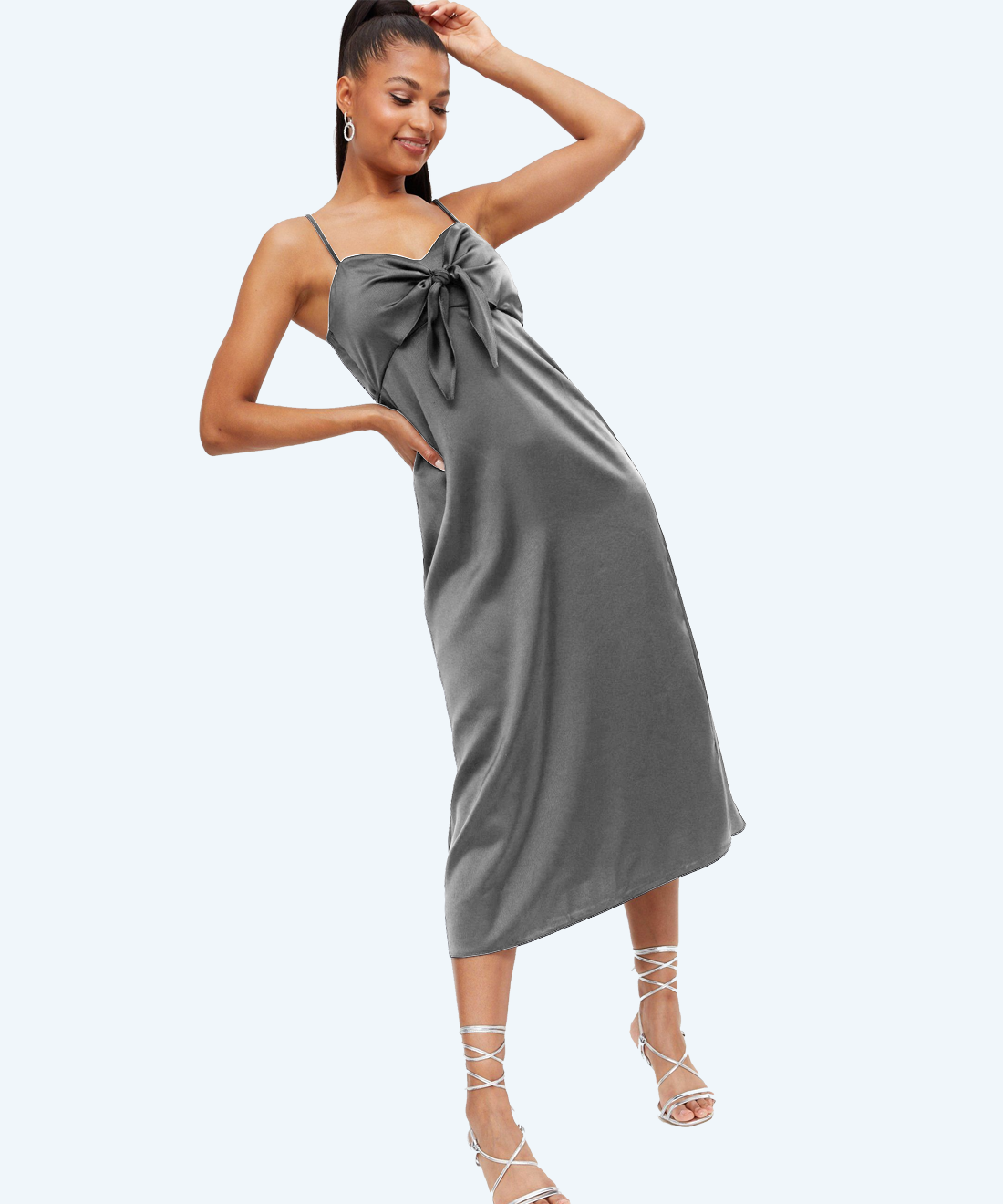Slim dress linen style
