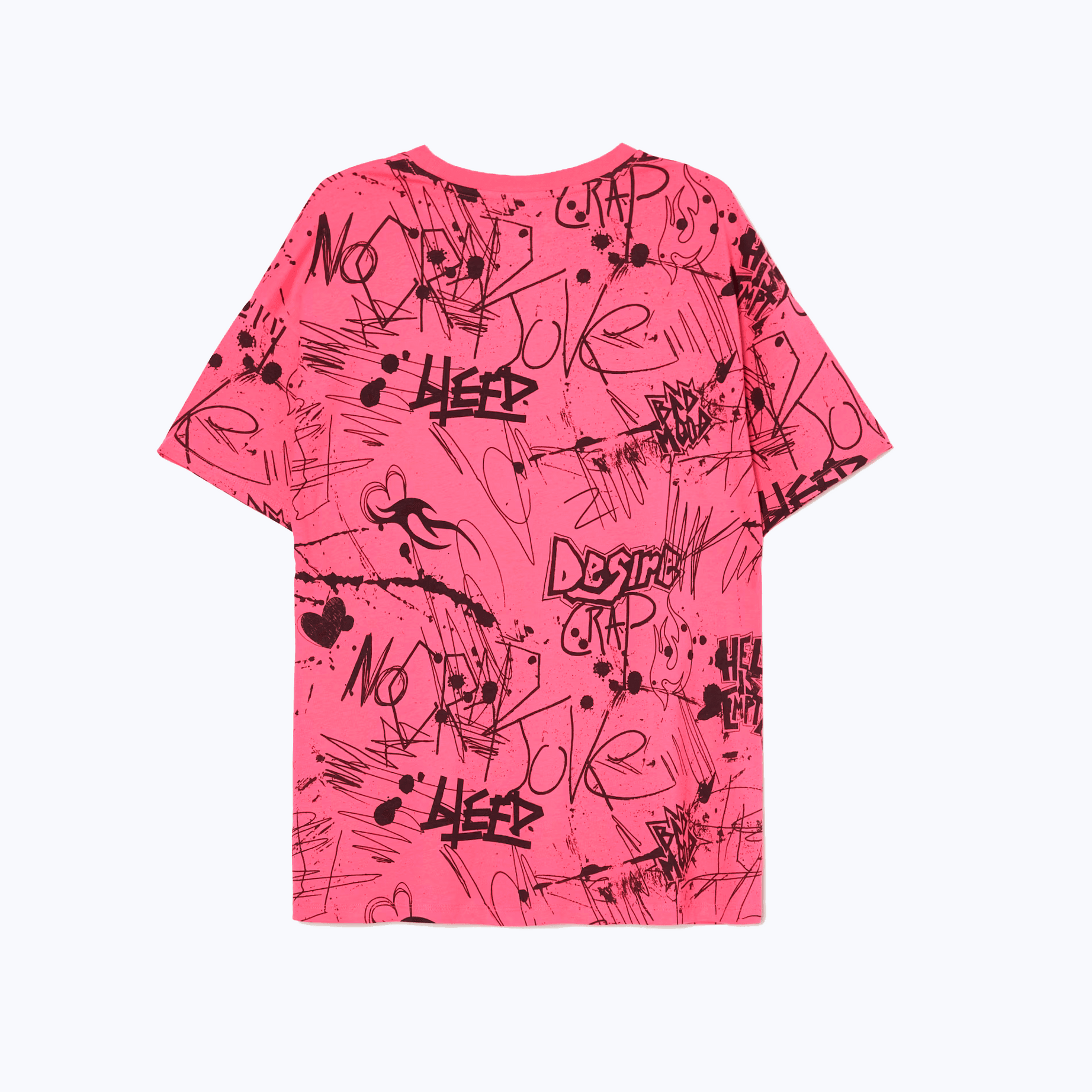 Pink graffiti T-shirt