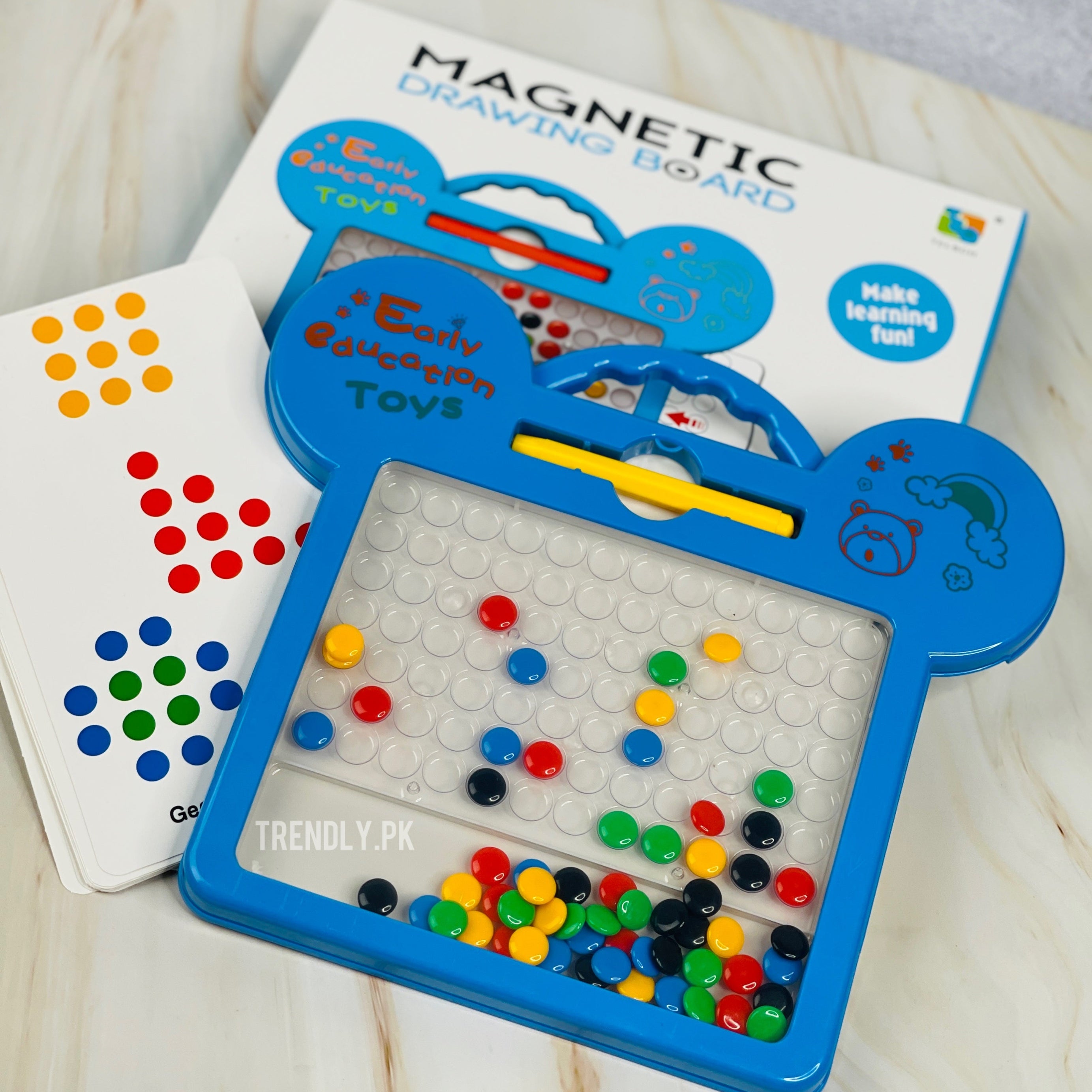 Educational Cat Style Magnetic Beads Drawing Board
