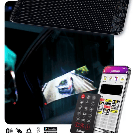 Customizable LED Matrix Panel Display For Car  Size (16*32cm)