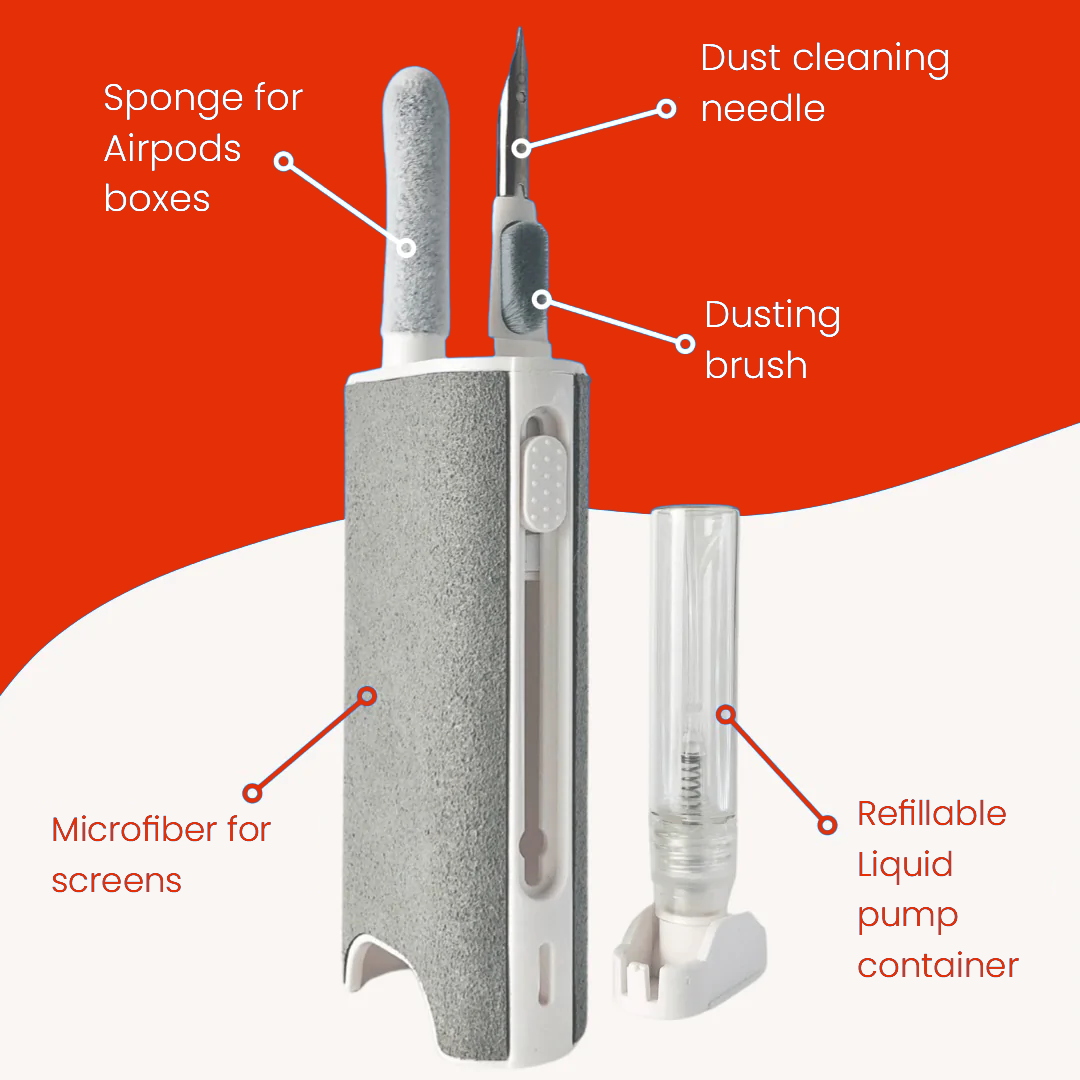 5 in 1 Multi functional Microfiber + Cleaning Pen kit for All Devices